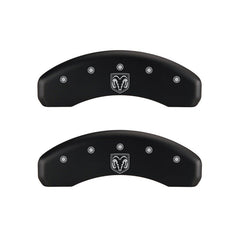 MGP - MGP 4 Caliper Covers Engraved Front RAM Engraved Rear RAMHEAD Red finish silver ch - Demon Performance