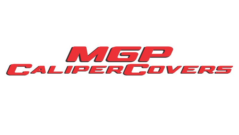 MGP - MGP 4 Caliper Covers Engraved Front & Rear MGP Yellow Finish Black Char 2017 Nissan Titan - Demon Performance