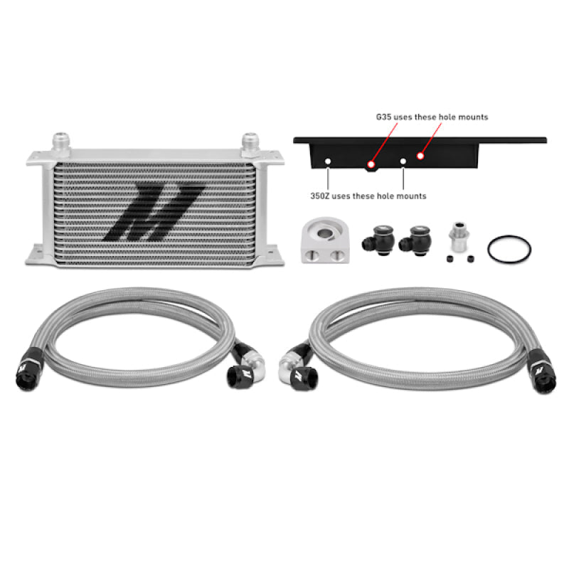 Mishimoto - Mishimoto 03 - 09 Nissan 350Z / 03 - 07 Infiniti G35 (Coupe Only) Oil Cooler Kit - Demon Performance