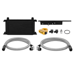 Mishimoto - Mishimoto 03 - 09 Nissan 350Z / 03 - 07 Infiniti G35 (Coupe Only) Oil Cooler Kit - Thermostatic Black - Demon Performance