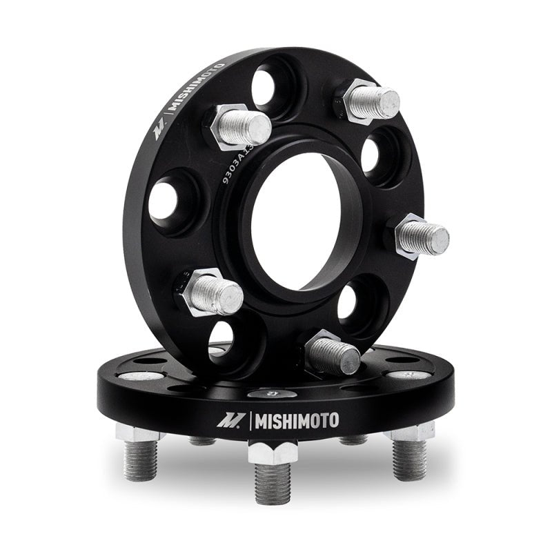 Mishimoto - Mishimoto Wheel Spacers - 5x114.3 - 66.1 - 25 - M12 - Black - Demon Performance