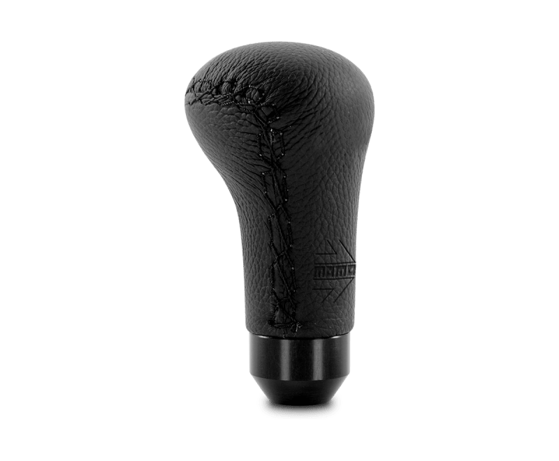 MOMO - Momo Anatomico Shift Knob - Black Leather, Black Stitching - Demon Performance