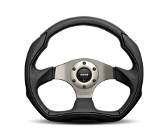 MOMO - Momo Eagle Steering Wheel 350 mm - Black Leather/Anth Spokes - Demon Performance