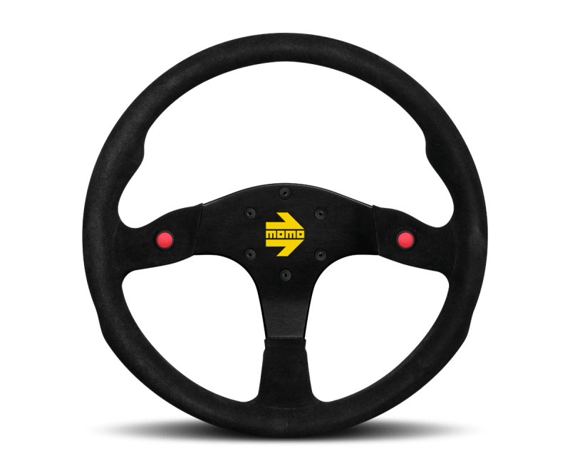 MOMO - Momo MOD80 Steering Wheel 350 mm - Black Suede/Black Spokes - Demon Performance