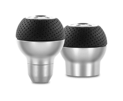 MOMO - Momo Race Shift Knob - Aluminum, Black Airleather Insert - Demon Performance