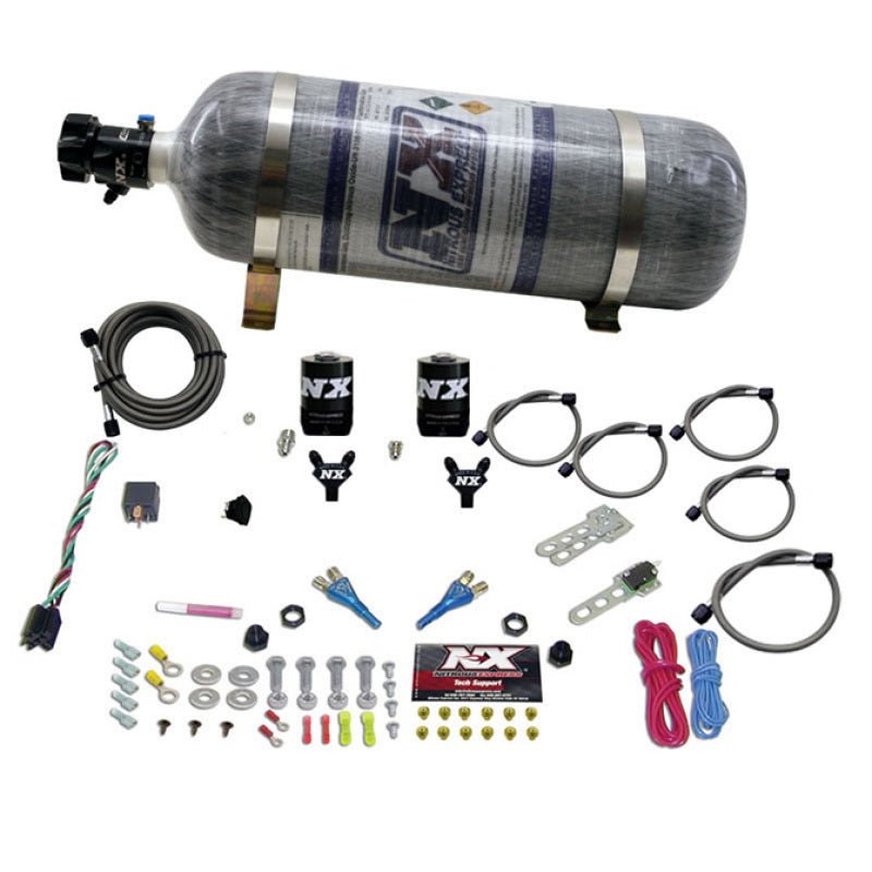 Nitrous Express - Nitrous Express 08 - 10 Dodge Viper EFI Dual Nozzle (100 - 300HP) w/Composite Bottle - Demon Performance