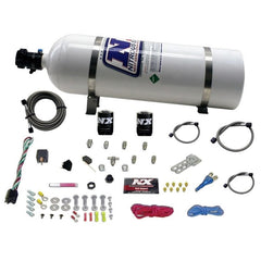 Nitrous Express - Nitrous Express All Sport Compact EFI Single Nozzle Nitrous Kit (35 - 50 - 75 HP) w/15lb Bottle - Demon Performance