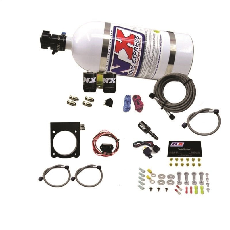 Nitrous Express - Nitrous Express Dodge 3.6L V6 Nitrous Plate Kit (50 - 200HP) w/10lb Bottle - Demon Performance