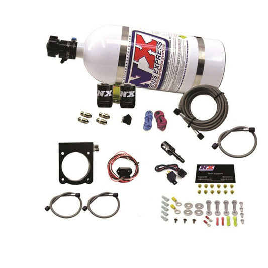 Nitrous Express - Nitrous Express Dodge 3.6L V6 Nitrous Plate Kit (50 - 200HP) w/10lb Bottle - Demon Performance