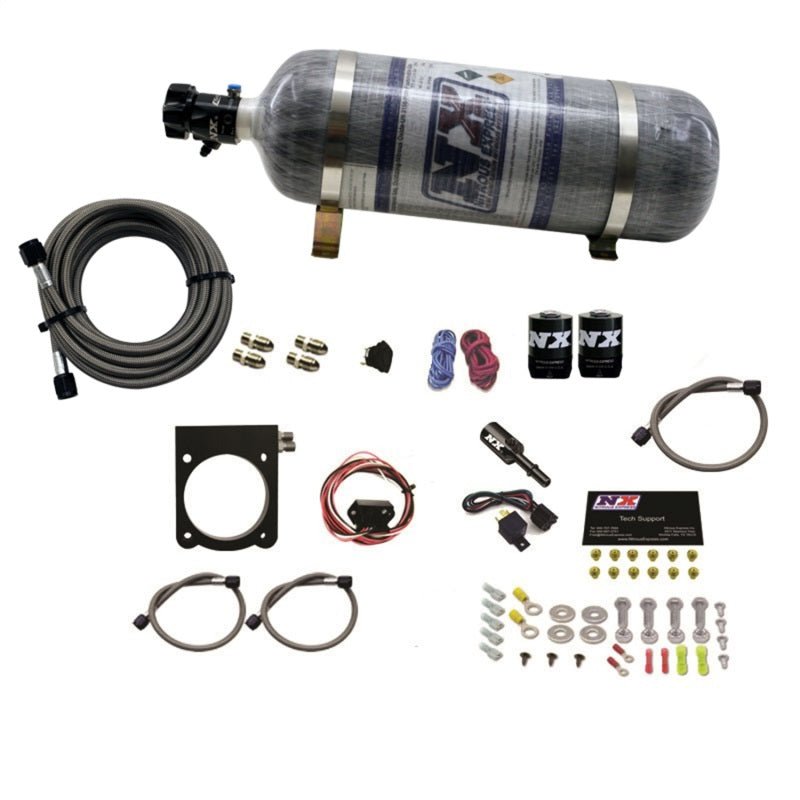 Nitrous Express - Nitrous Express Dodge 3.6L V6 Nitrous Plate Kit (50 - 200HP) w/12lb Bottle - Demon Performance