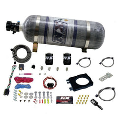 Nitrous Express - Nitrous Express Dodge Hemi Nitrous Plate Kit (50 - 400HP) w/12lb Composite Bottle - Demon Performance