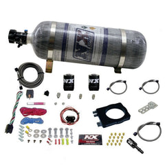Nitrous Express - Nitrous Express Dodge Hemi Nitrous Plate Kit (50 - 400HP) w/12lb Composite Bottle - Demon Performance