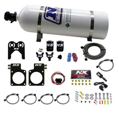 Nitrous Express - Nitrous Express Nissan GT - R Nitrous Plate Kit (35 - 300HP) w/15lb Bottle - Demon Performance