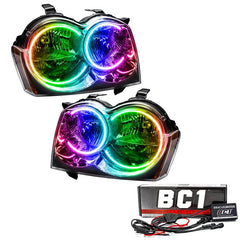 ORACLE Lighting - Oracle 05 - 07 Jeep Grand Cherokee SMD HL (Non - HID) - ColorSHIFT w/ BC1 Controller - Demon Performance