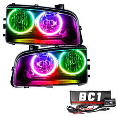ORACLE Lighting - Oracle 05 - 10 Dodge Charger SMD HL (Non - HID) - ColorSHIFT w/ BC1 Controller - Demon Performance