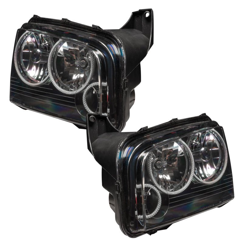 ORACLE Lighting - Oracle 05 - 10 Dodge Charger SMD HL (Non - HID) - Triple Halo - ColorSHIFT w/ BC1 Controller - Demon Performance