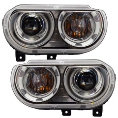 ORACLE Lighting - Oracle 08 - 14 Dodge Challenger SMD HL (HID Style) - ColorSHIFT w/ BC1 Controller - Demon Performance