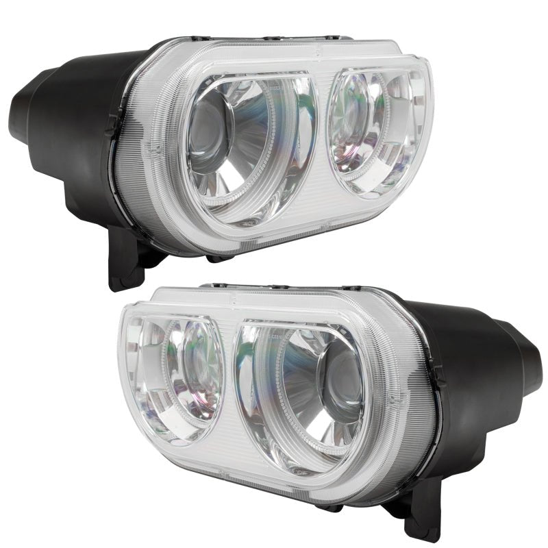 ORACLE Lighting - Oracle 08 - 14 Dodge Challenger SMD HL (HID Style) - ColorSHIFT w/ BC1 Controller - Demon Performance