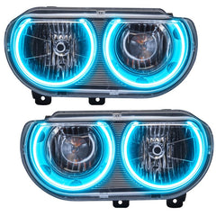 ORACLE Lighting - Oracle 08 - 14 Dodge Challenger SMD HL (Non - HID) - ColorSHIFT w/ BC1 Controller - Demon Performance