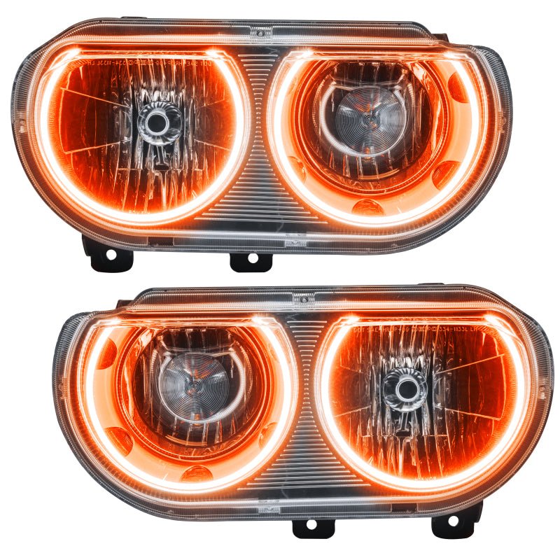 ORACLE Lighting - Oracle 08 - 14 Dodge Challenger SMD HL (Non - HID) - ColorSHIFT w/ BC1 Controller - Demon Performance