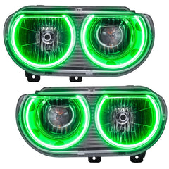 ORACLE Lighting - Oracle 08 - 14 Dodge Challenger SMD HL (Non - HID) - ColorSHIFT w/ BC1 Controller - Demon Performance