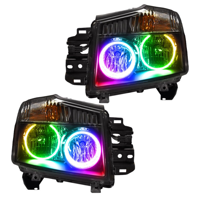 ORACLE Lighting - Oracle 08 - 15 Nissan Titan SMD HL - ColorSHIFT - Demon Performance