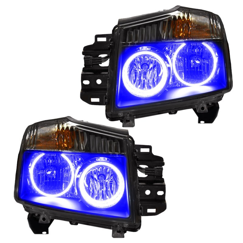 ORACLE Lighting - Oracle 08 - 15 Nissan Titan SMD HL - ColorSHIFT w/ BC1 Controller - Demon Performance