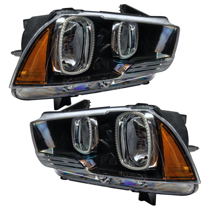 ORACLE Lighting - Oracle 11 - 14 Dodge Charger SMD HL (Non - HID) - ColorSHIFT w/ BC1 Controller - Demon Performance