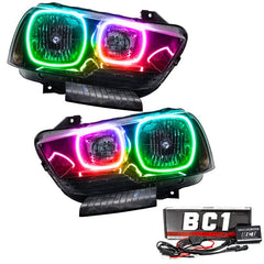 ORACLE Lighting - Oracle 11 - 14 Dodge Charger SMD HL (Non - HID) - ColorSHIFT w/ BC1 Controller - Demon Performance