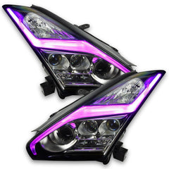 ORACLE Lighting - Oracle 15 - 21 Nissan GT - R RGB+W (Lightning Bolt) Headlight DRL Upgrade Kit - ColorSHIFT 2 - Demon Performance