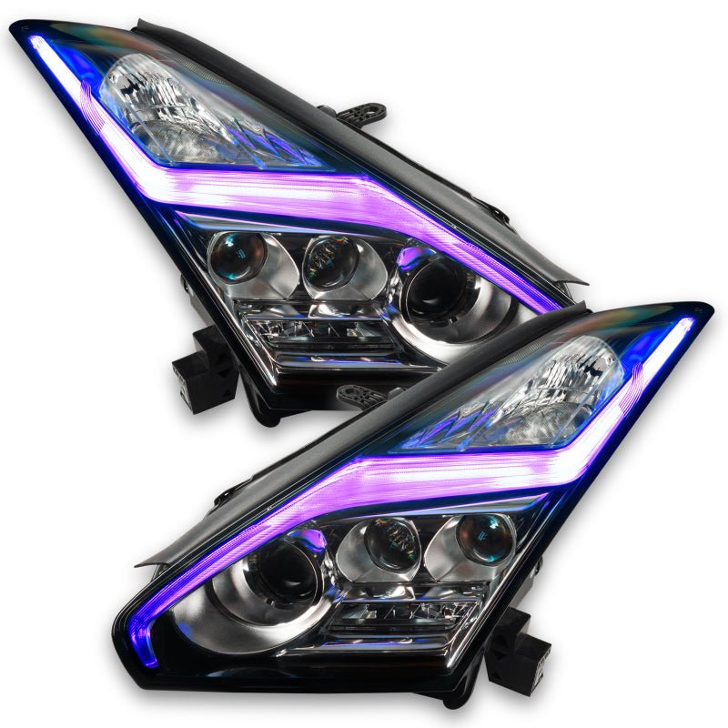 ORACLE Lighting - Oracle 15 - 21 Nissan GT - R RGB+W (Lightning Bolt) Headlight DRL Upgrade Kit - ColorSHIFT 2 - Demon Performance