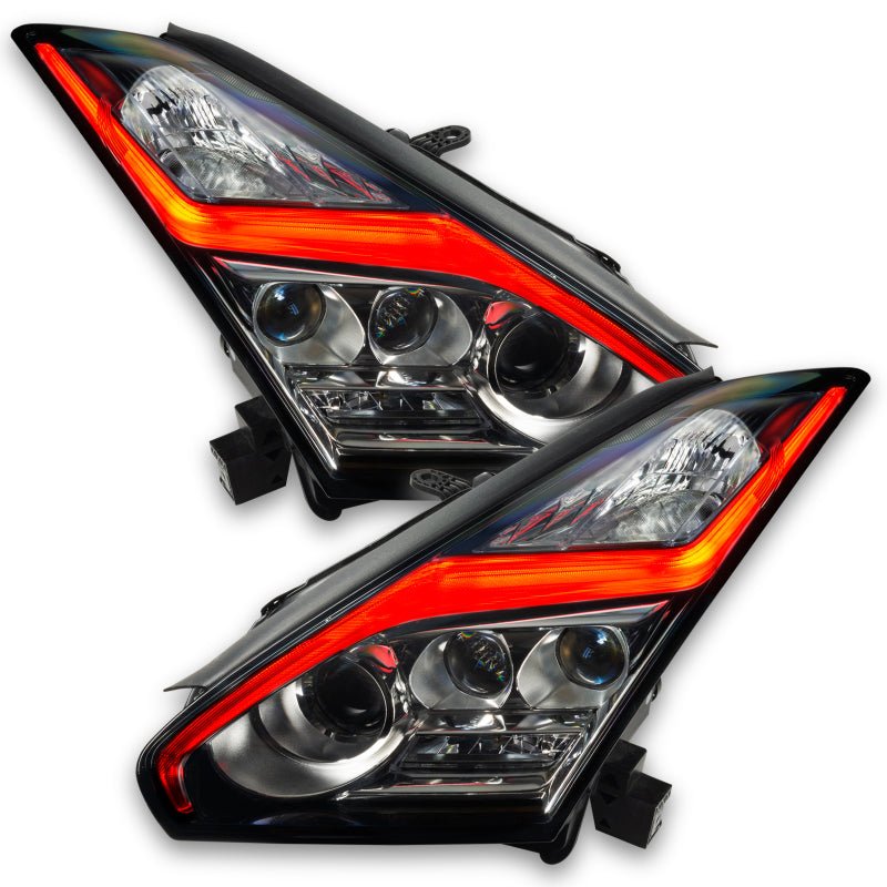 ORACLE Lighting - Oracle 15 - 21 Nissan GT - R RGB+W (Lightning Bolt) Headlight DRL Upgrade Kit - ColorSHIFT - Demon Performance