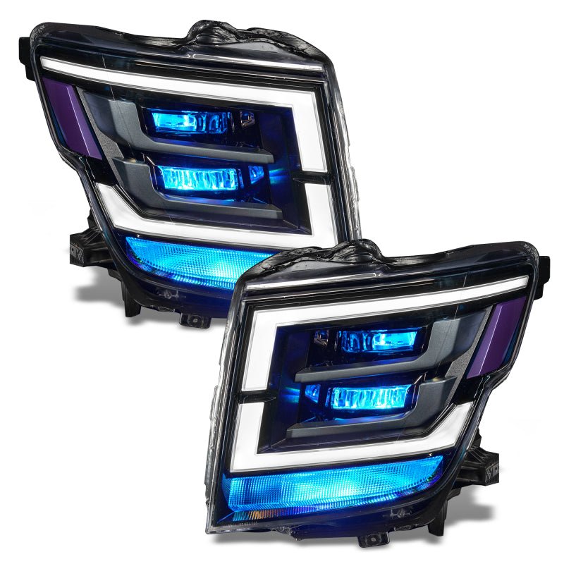 ORACLE Lighting - Oracle 21 - 22 Nissan Titan Demon Eye RGB Headlight Upgrade Kit - ColorSHIFT w/o Controller - Demon Performance