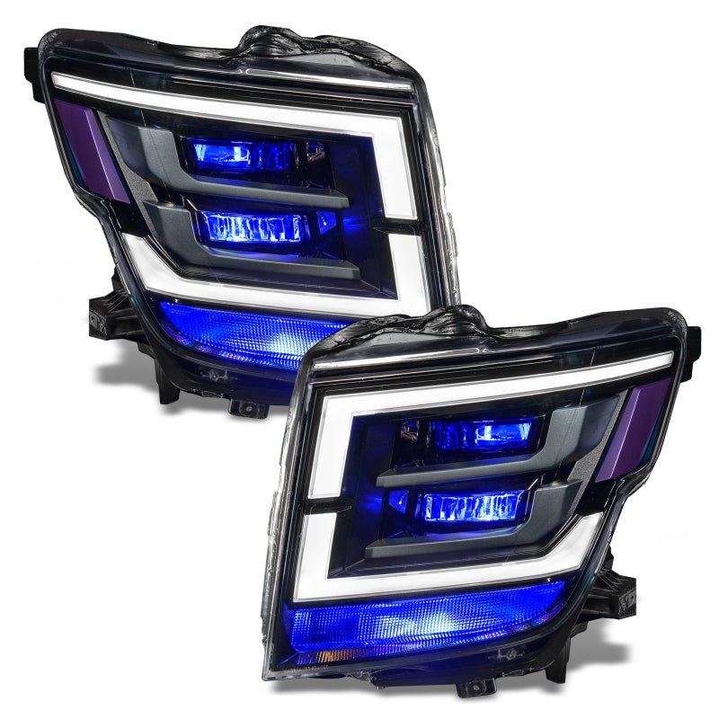 ORACLE Lighting - Oracle 21 - 22 Nissan Titan Demon Eye RGB Headlight Upgrade Kit - ColorSHIFT w/o Controller - Demon Performance
