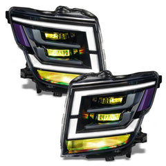 ORACLE Lighting - Oracle 21 - 22 Nissan Titan Demon Eye RGB Headlight Upgrade Kit - ColorSHIFT w/o Controller - Demon Performance