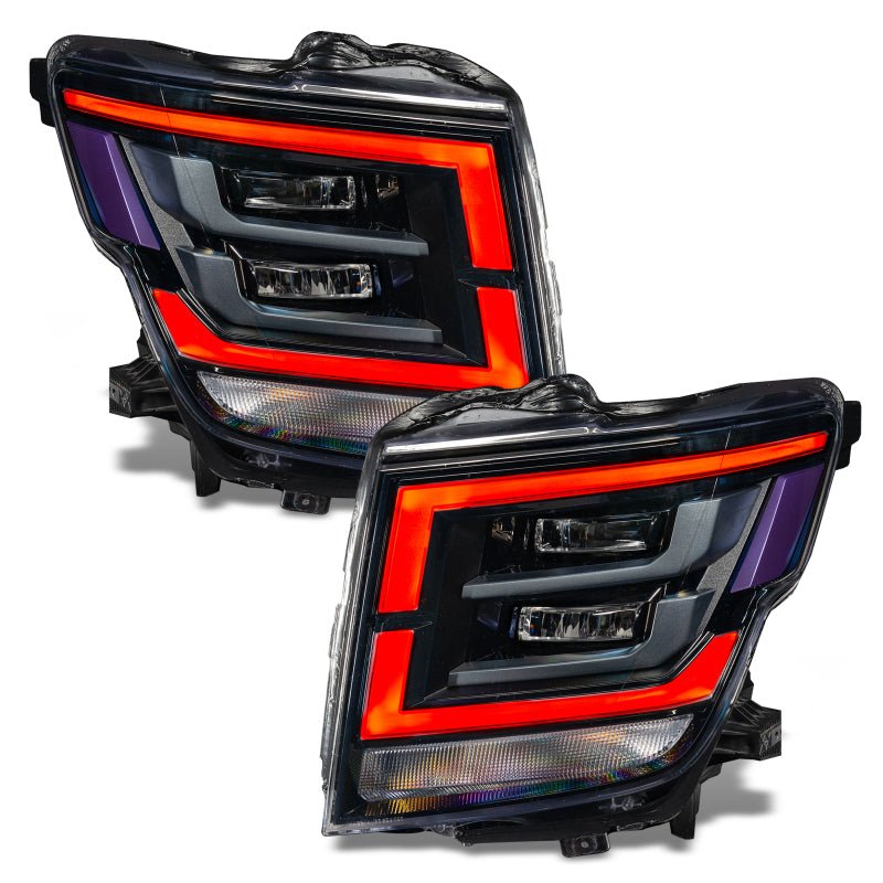 ORACLE Lighting - Oracle 21 - 22 Nissan Titan RGB+W Headlight DRL Upgrade - ColorSHIFT w/ 2.0 Controller - Demon Performance