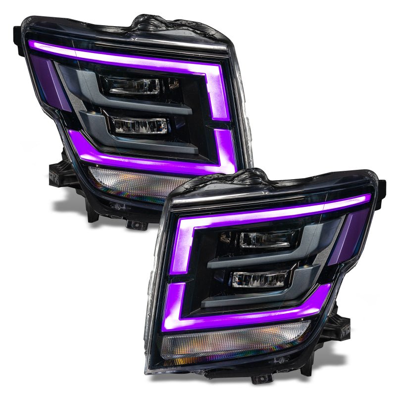 ORACLE Lighting - Oracle 21 - 22 Nissan Titan RGB+W Headlight DRL Upgrade - ColorSHIFT w/ 2.0 Controller - Demon Performance