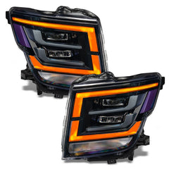 ORACLE Lighting - Oracle 21 - 22 Nissan Titan RGB+W Headlight DRL Upgrade - ColorSHIFT w/o Controller - Demon Performance