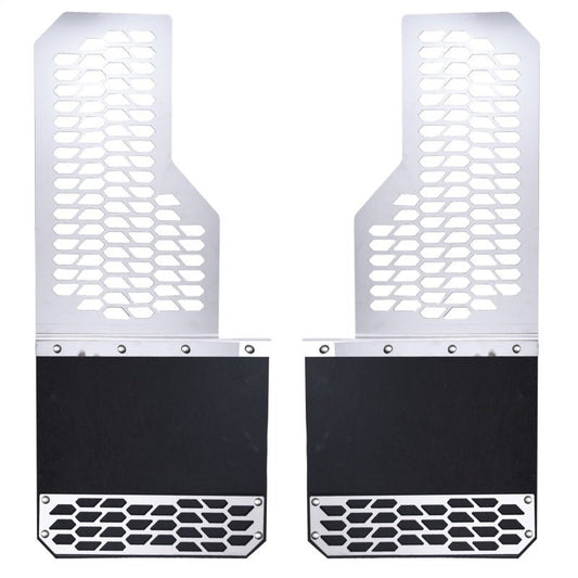 Putco - Putco 14-20 Chevrolet Silverado LD / GMC Sierra LD - Set of 2 Mud Skins - Brushed SS w/ Hex Shield - Demon Performance