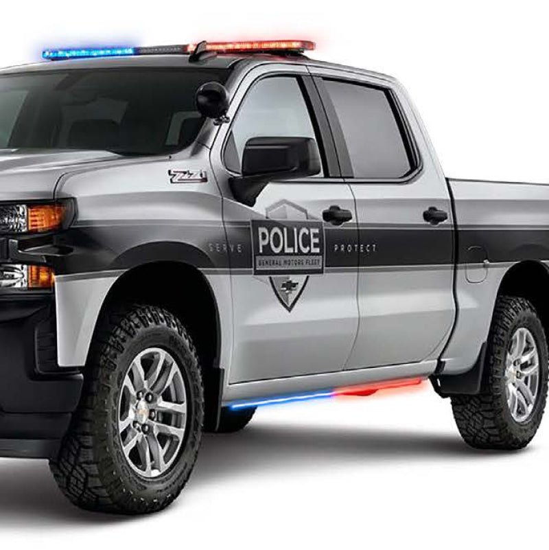 Putco - Putco 19 - 23 Dodge Ram 1500 Blade Rocker Kits Sideliners - Red & White w/ White Override - Demon Performance