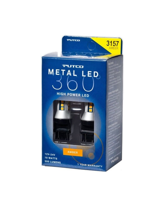 Putco - Putco 3157 - Amber Metal 360 LED - Demon Performance