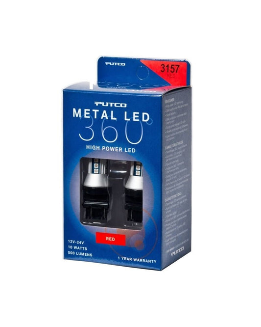 Putco - Putco 3157 - Red Metal 360 LED - Demon Performance