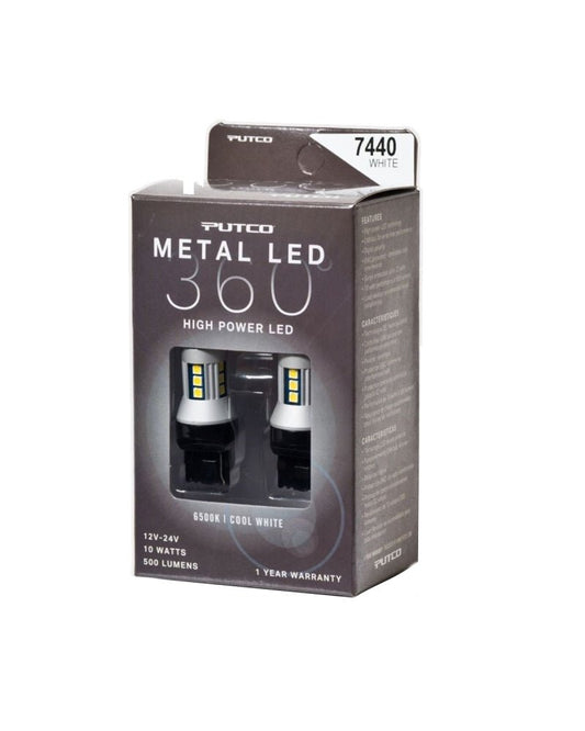 Putco - Putco 7440 - White Metal 360 LED - Demon Performance