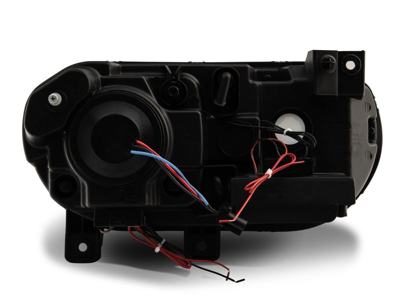 Raxiom - Raxiom 08 - 14 Dodge Challenger Dual LED Halo Projector Headlights - Black Housing (Clear Lens) - Demon Performance