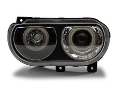 Raxiom - Raxiom 08 - 14 Dodge Challenger Dual LED Halo Projector Headlights - Black Housing (Clear Lens) - Demon Performance