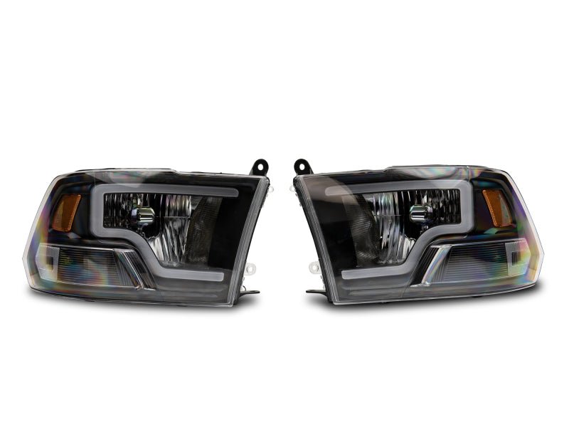 Raxiom - Raxiom 09 - 18 Dodge RAM 1500 LED Bar Headlights - Black Housing (Clear Lens) - Demon Performance