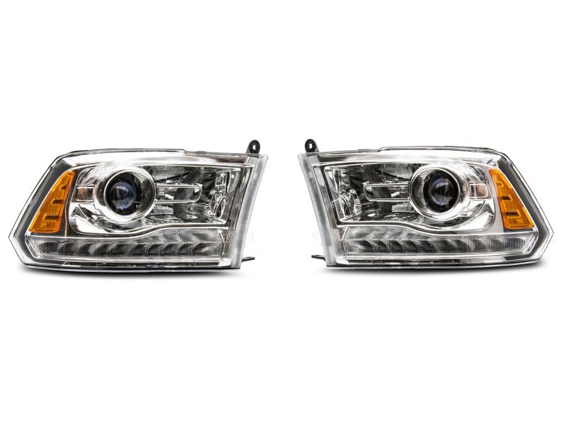 Raxiom - Raxiom 09 - 18 Dodge RAM 1500 LED Halo Headlights w/ Swtchbck Turn Signals - Chrome Hsng (Clear Lens) - Demon Performance