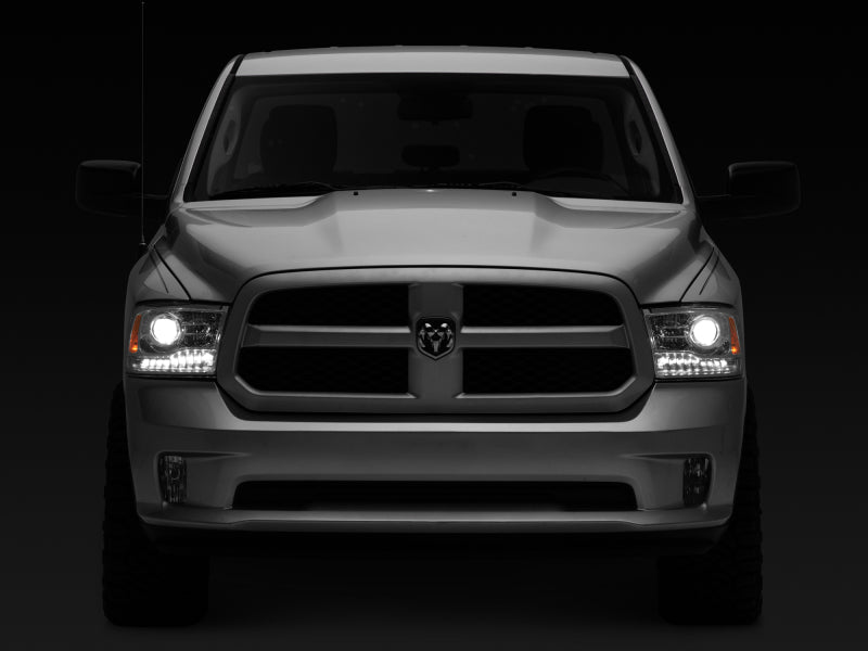 Raxiom - Raxiom 09 - 18 Dodge RAM 1500 LED Halo Headlights w/ Swtchbck Turn Signals - Chrome Hsng (Clear Lens) - Demon Performance