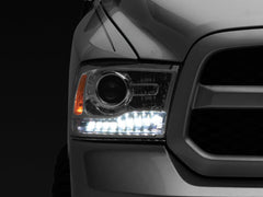 Raxiom - Raxiom 09 - 18 Dodge RAM 1500 LED Halo Headlights w/ Swtchbck Turn Signals - Chrome Hsng (Clear Lens) - Demon Performance