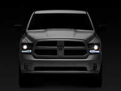 Raxiom - Raxiom 09 - 18 Dodge RAM 1500 LED Halo Headlights w/Switchback Turn Signals - Blk Housing (Clear Lens) - Demon Performance
